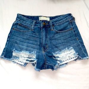 Pretty blue Angel Kiss denim shorts.